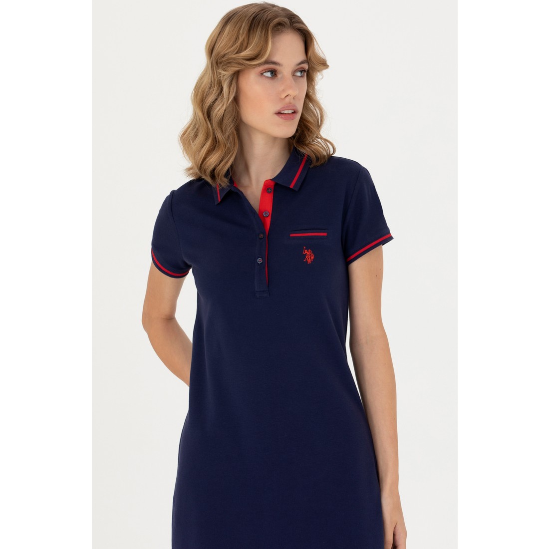 U.S. Polo Assn. Kadın Lacivert Örme Elbise